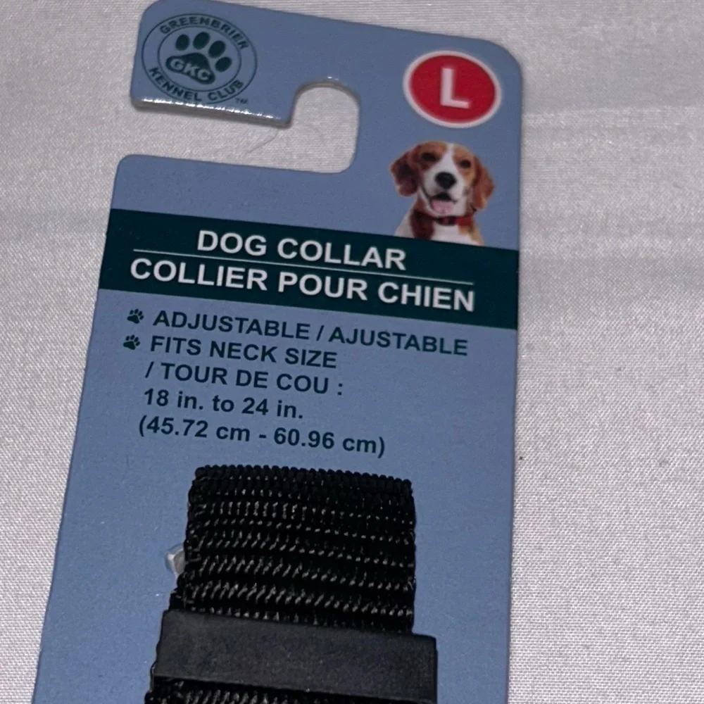 Pet Collar Adjustable Solid Snap Clasp Closure Large Dog Collar Kennel Club GKC